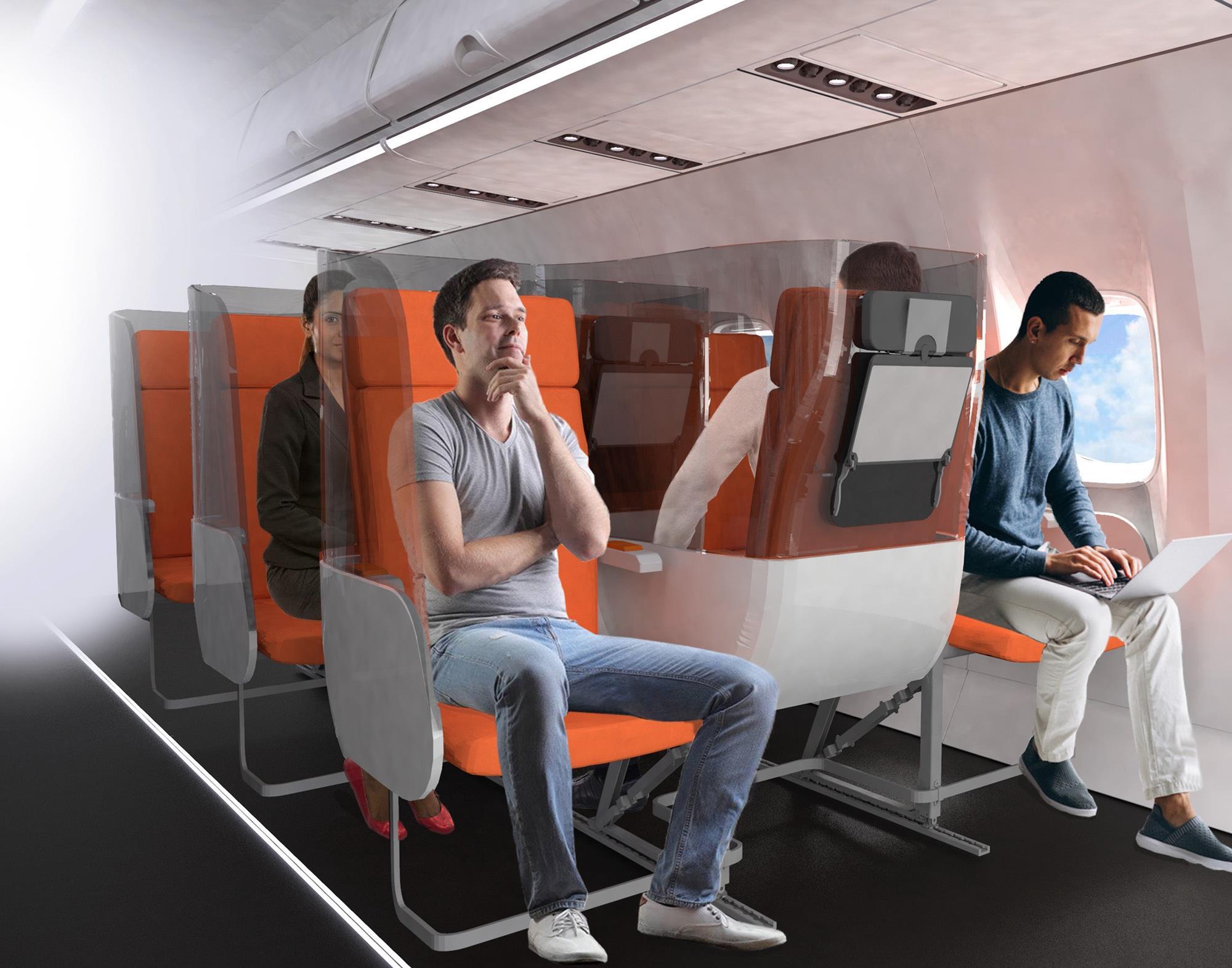 Proposed airline seating POST COVID-19.