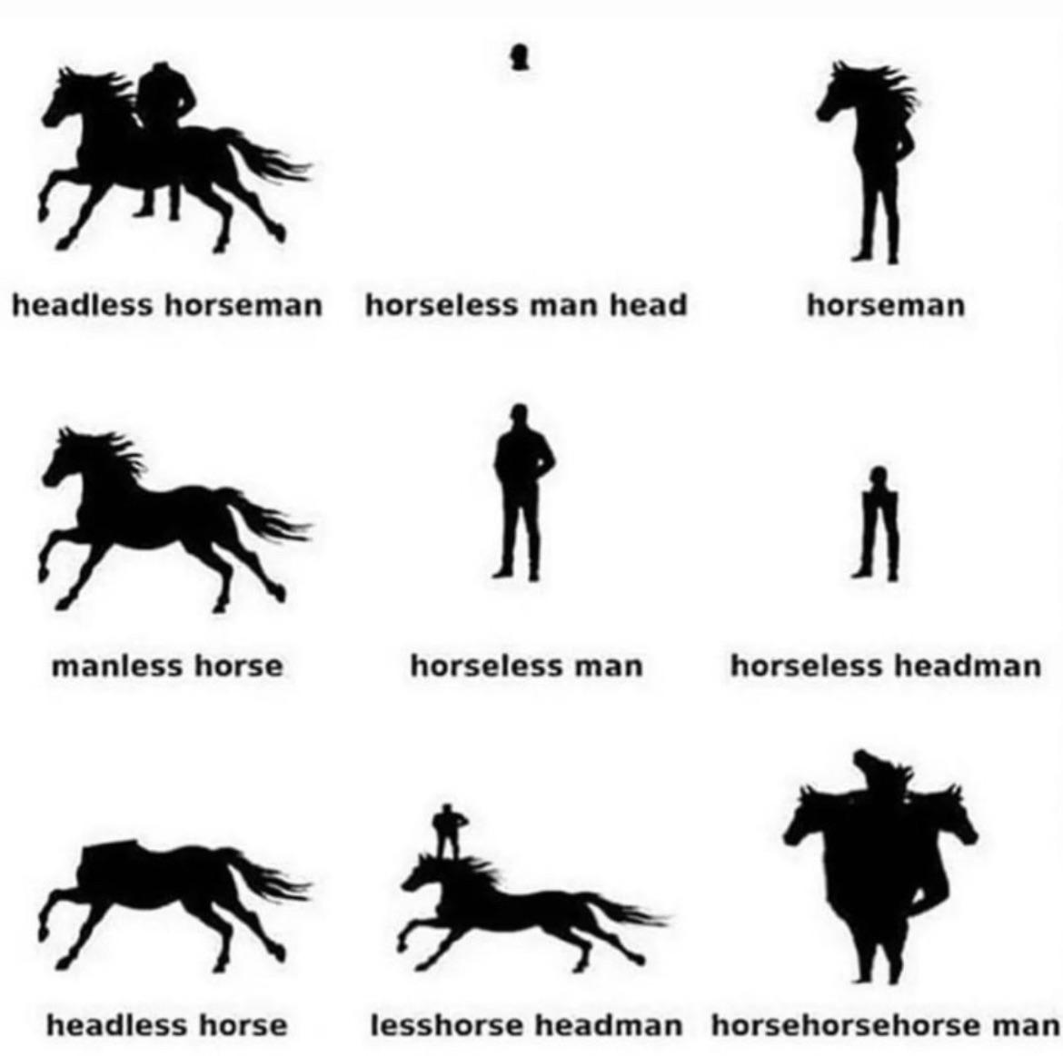 The many horses, man. 