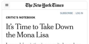 Mona doesn’t do it for us uncivilized swine anymore…