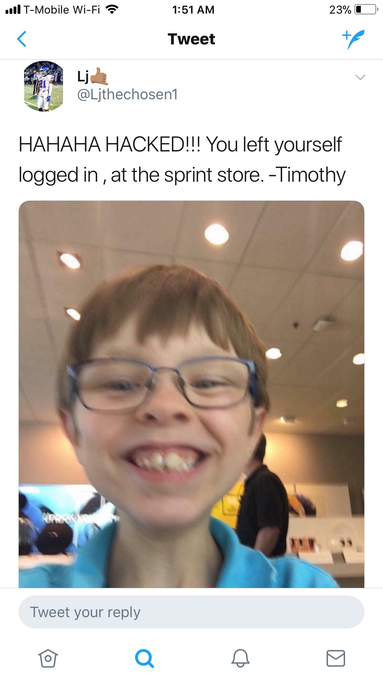 Timothy the hackerman!