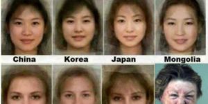 Average face around the globe.