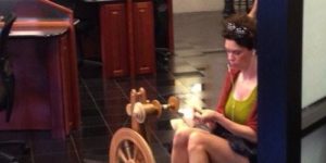 You may be a hipster…. but you’ll never be a girl spinning yarn in a BMW dealership