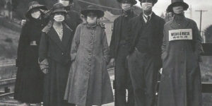 Wear a mask or go to jail, circa Cali 1918.