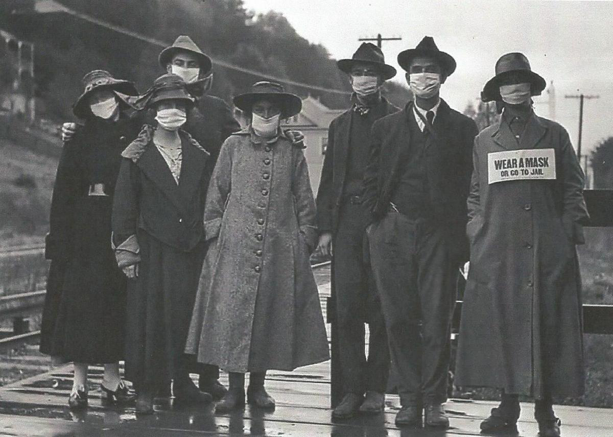 Wear a mask or go to jail, circa Cali 1918. 