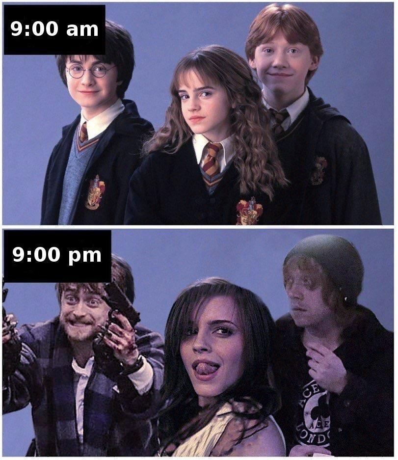 Hogwarts after hours...
