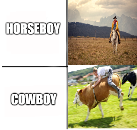 Cowboys like us.