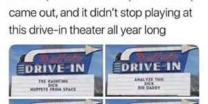 Drive in theatering done right.