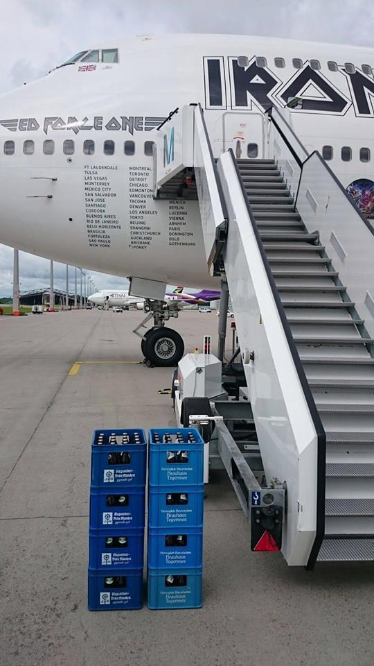 Iron Maiden with a stopover in Munich for refueling purposes