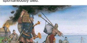 Vikings doing the Lorde’s work circa 793AD