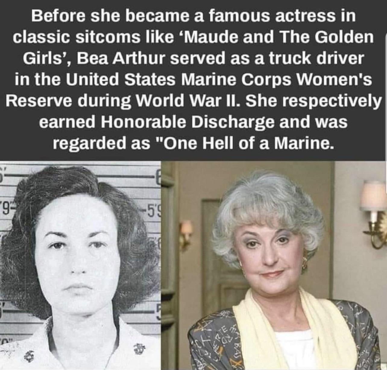 Maude, one hell of a marine. 