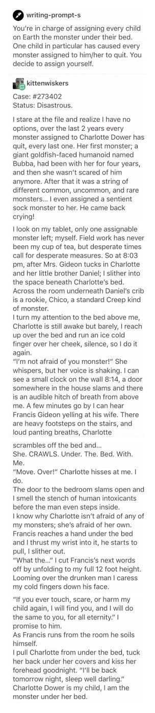 Charlotte Dower is my monster.