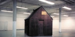 This is the Unabomber’s cabin, stored in an FBI storage facility on an air force base in Sacramento.