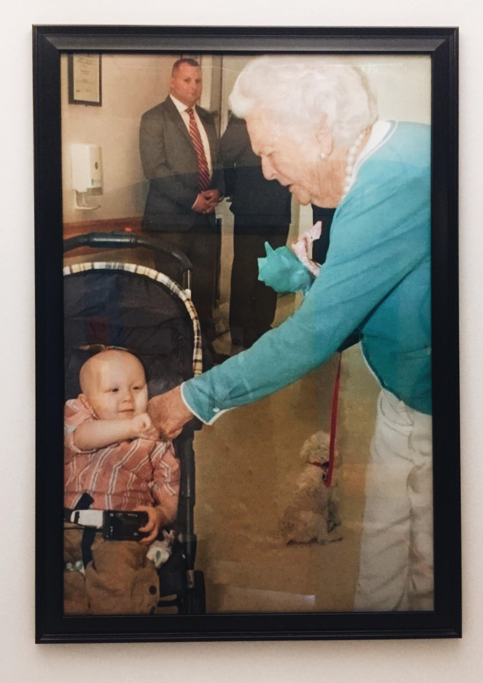 This picture hangs in the Barbara Bush Children's Hospital.