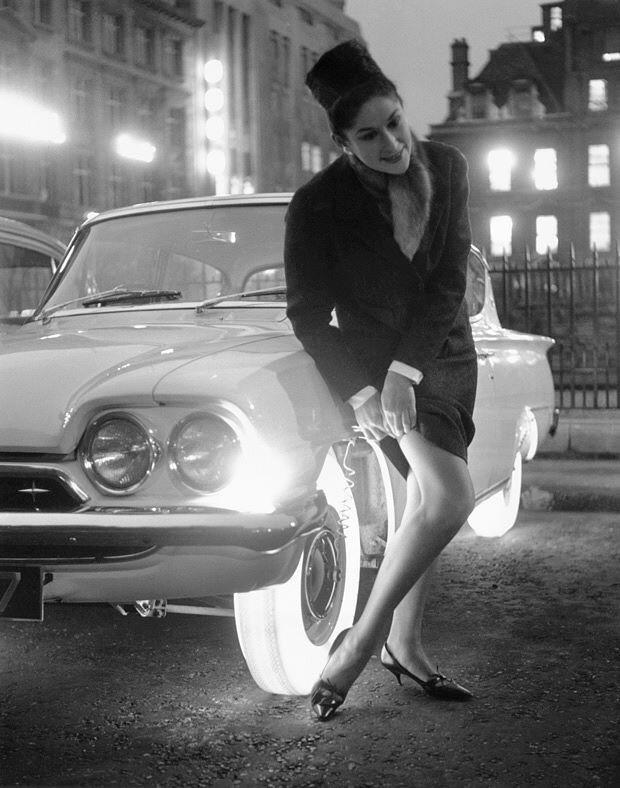 Goodyear's illuminated tires circa 1961