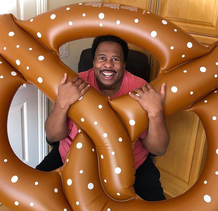 Stanley might be taking Pretzel day a little too seriously...