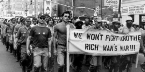 Protesting war circa 1970-2020