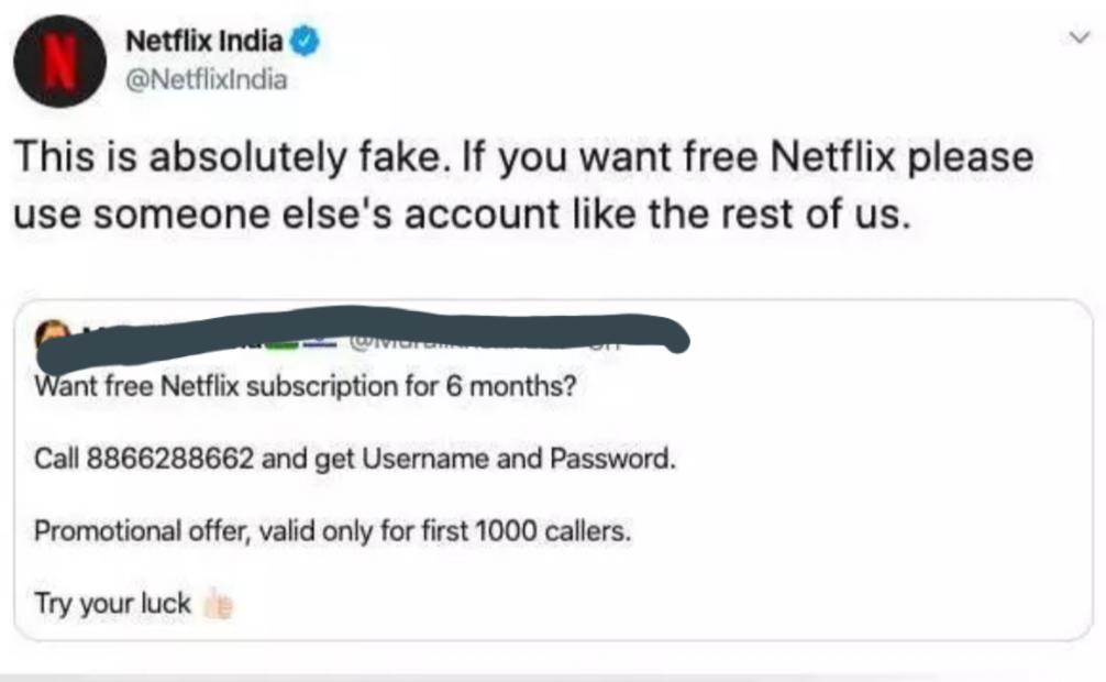 Netflix has your back.