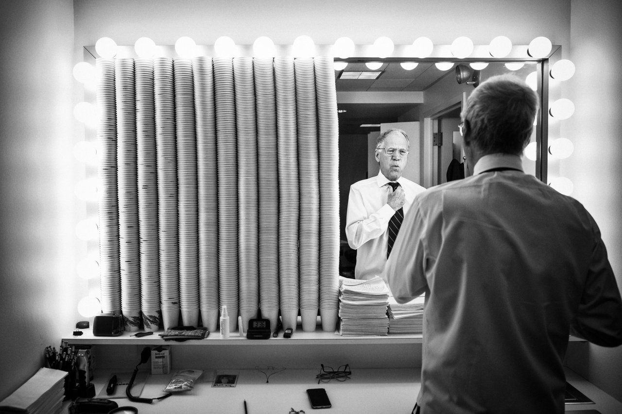 David Letterman kept a stack of paper cups in his dressing room, each one representing a completed show