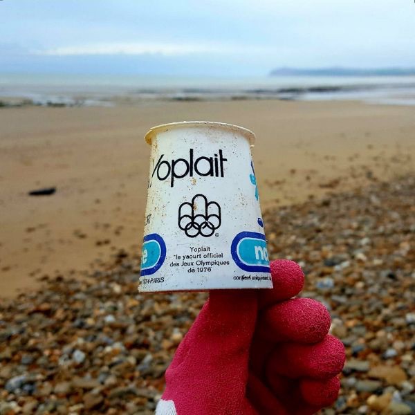 Yoplait vs beach, circa 1977.