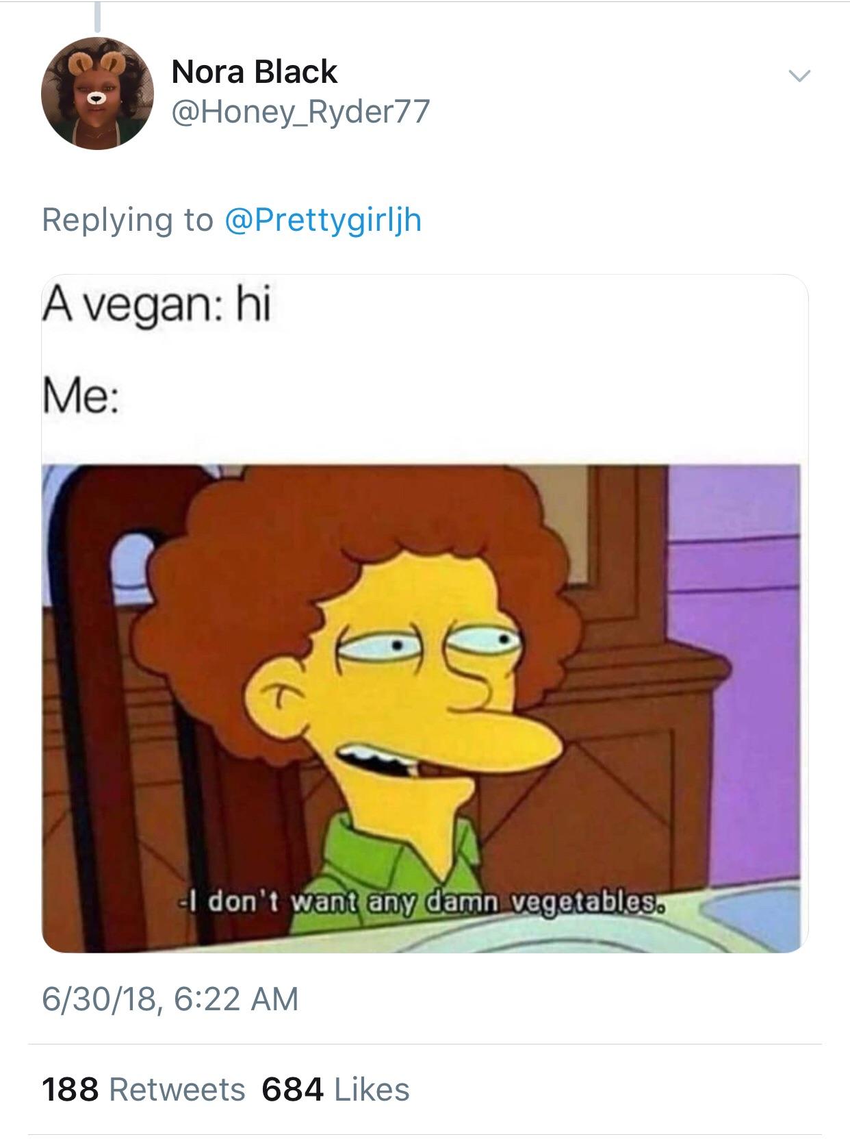 Communicating with vegans.