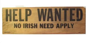 Circa 19th century Help wanted sign