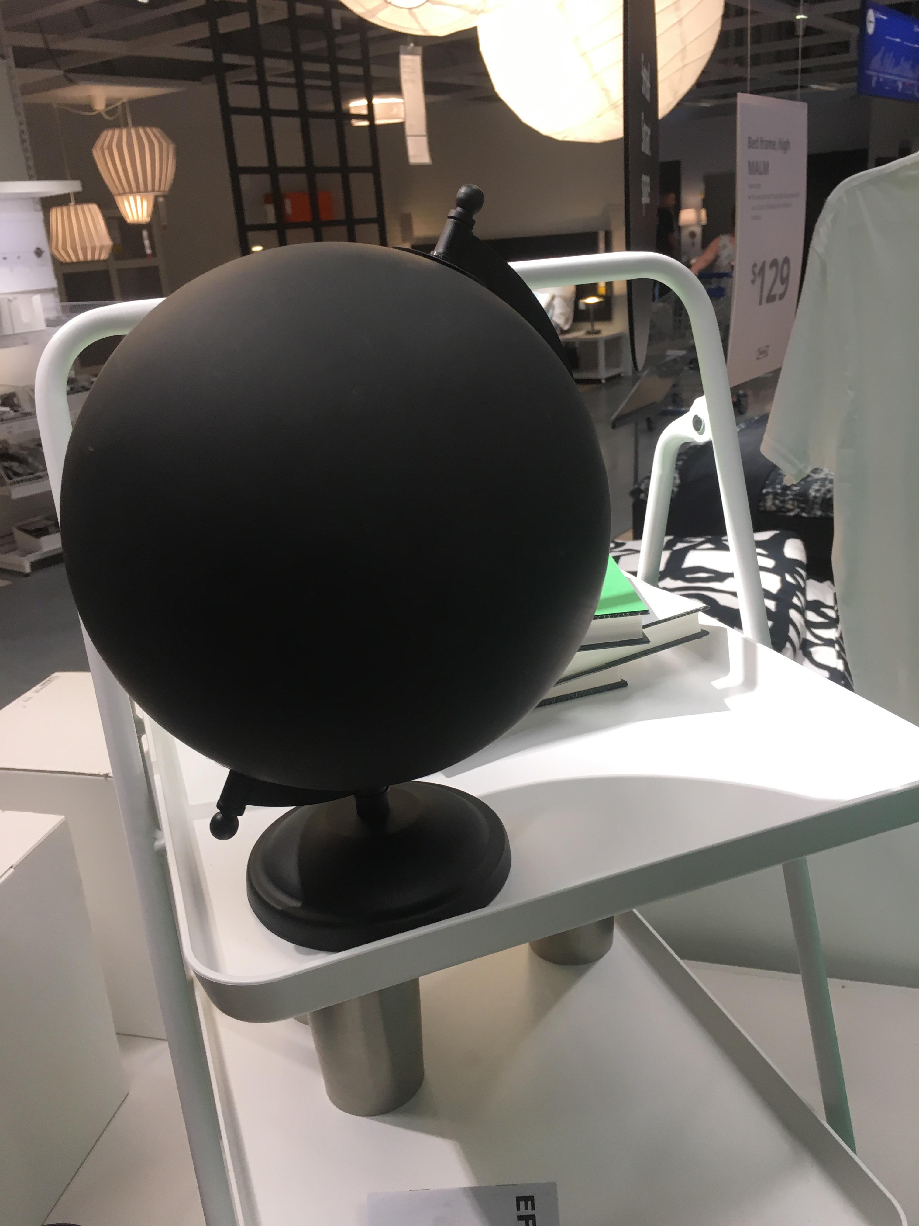 IKEA carries a globe of the Earth's surface in 2045.
