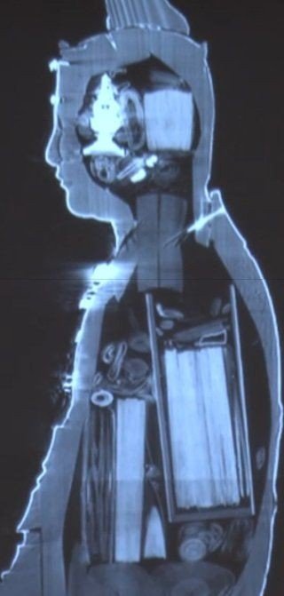 The X-ray of an ancient Buddhanese statue