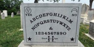 Gravestone of Elija Bond, Inventor of the Ouija Board.