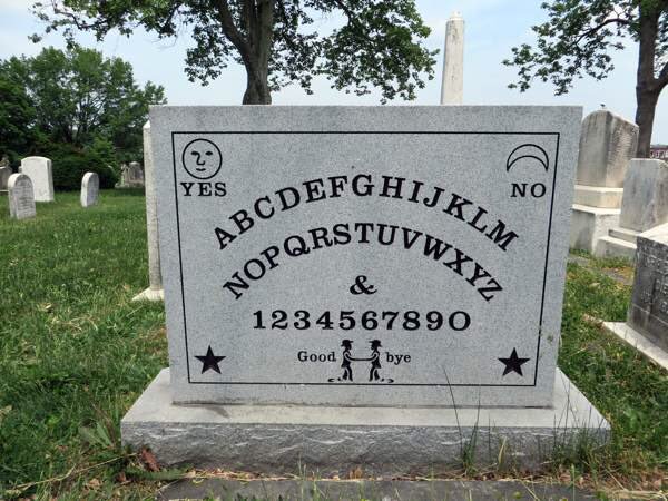 Gravestone of Elija Bond, Inventor of the Ouija Board.