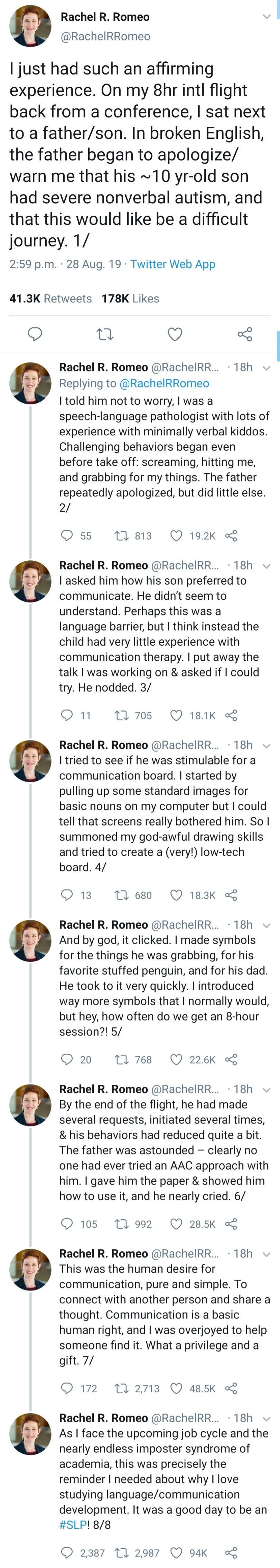 Airplane Talk with Rachel Romeo