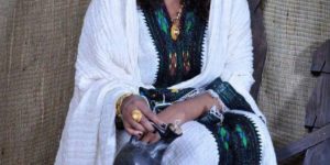 Ethiopian girl in Traditional coffee ceremony