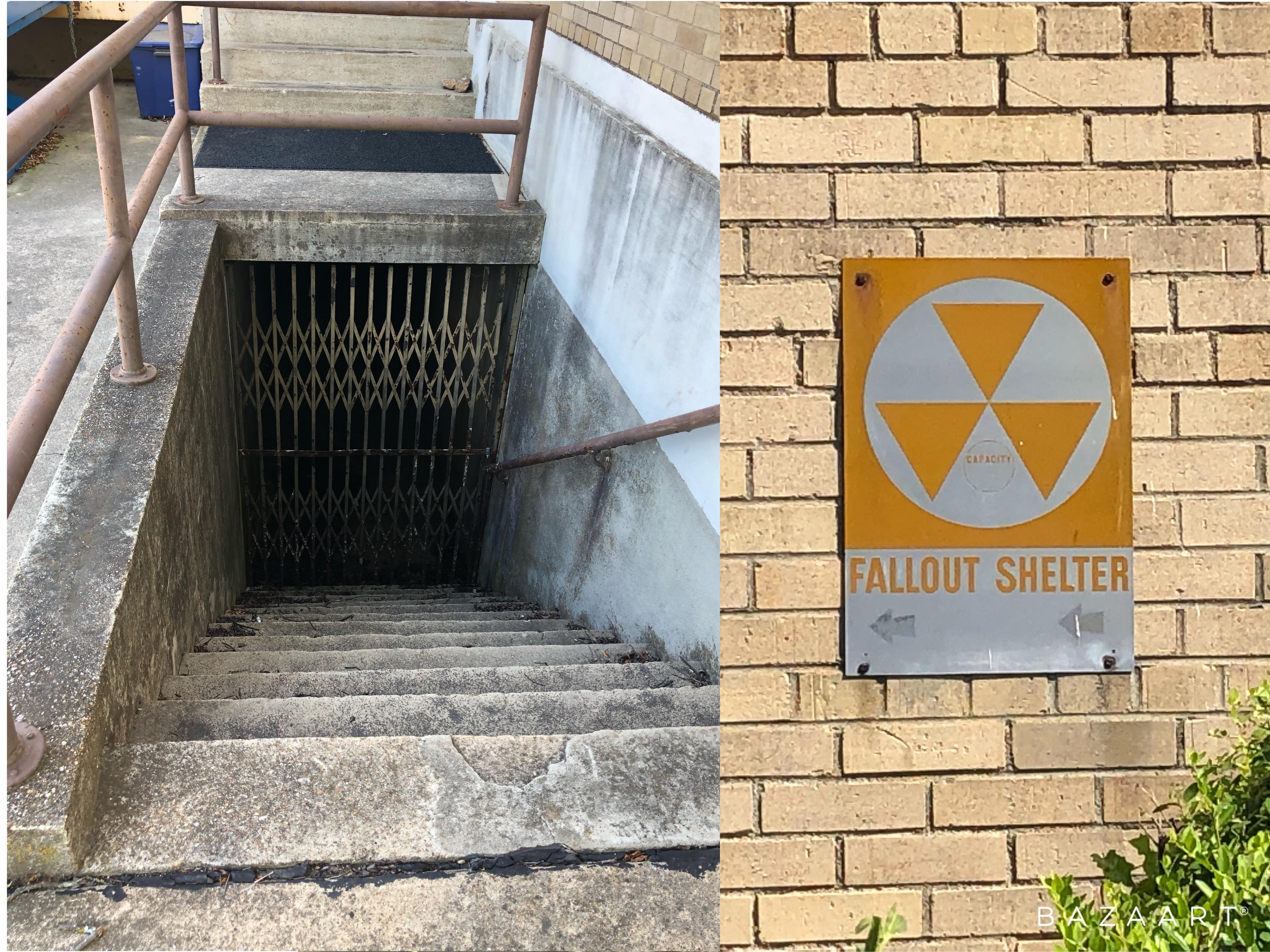 A local Post Office still has a fallout shelter complete with creepy entrance.