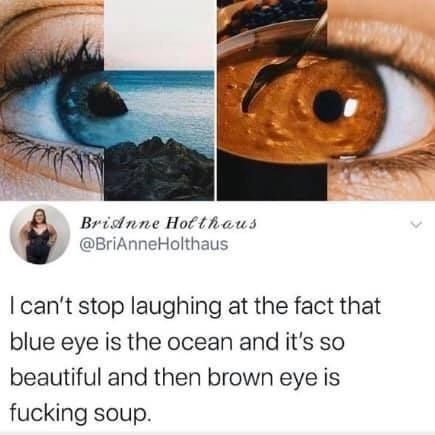 both eyes beautiful in their own way