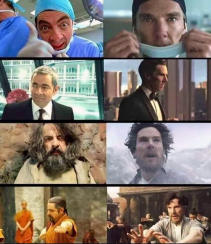 and now I want to see dr. strange starring mr. bean