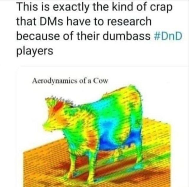 cows aren't aerodynamic