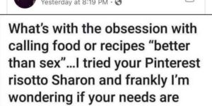 are you okay, sharon?