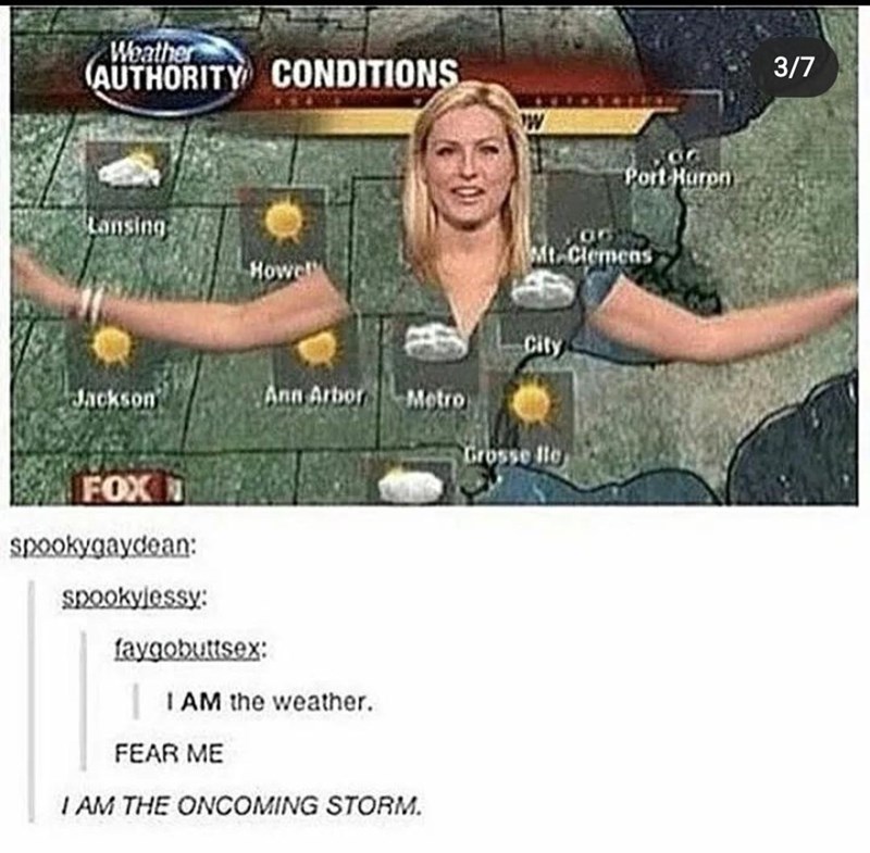become one with the weather
