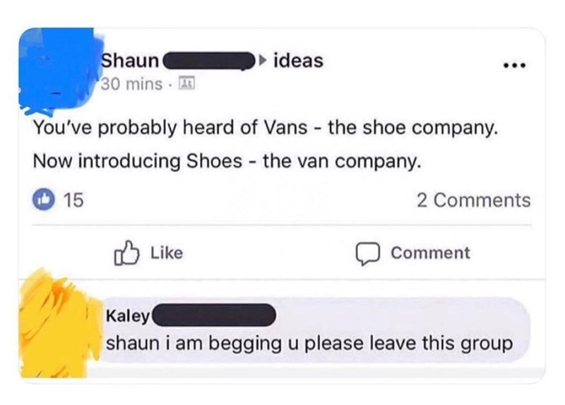 never leave the group, shaun