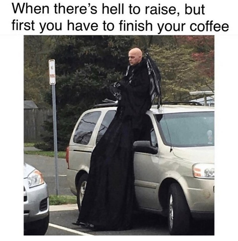 even devils need caffeine