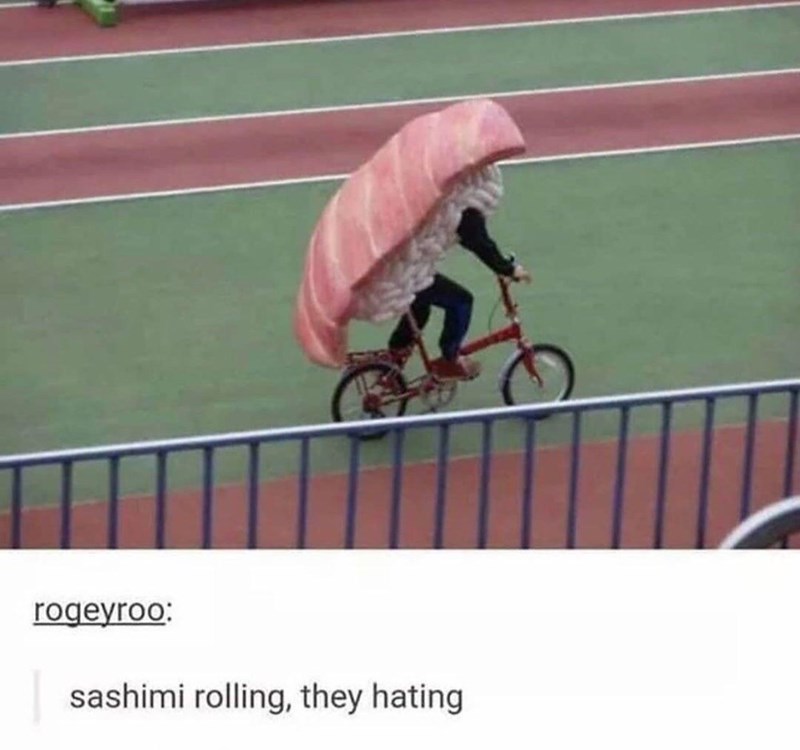 try to catch me riding sushi