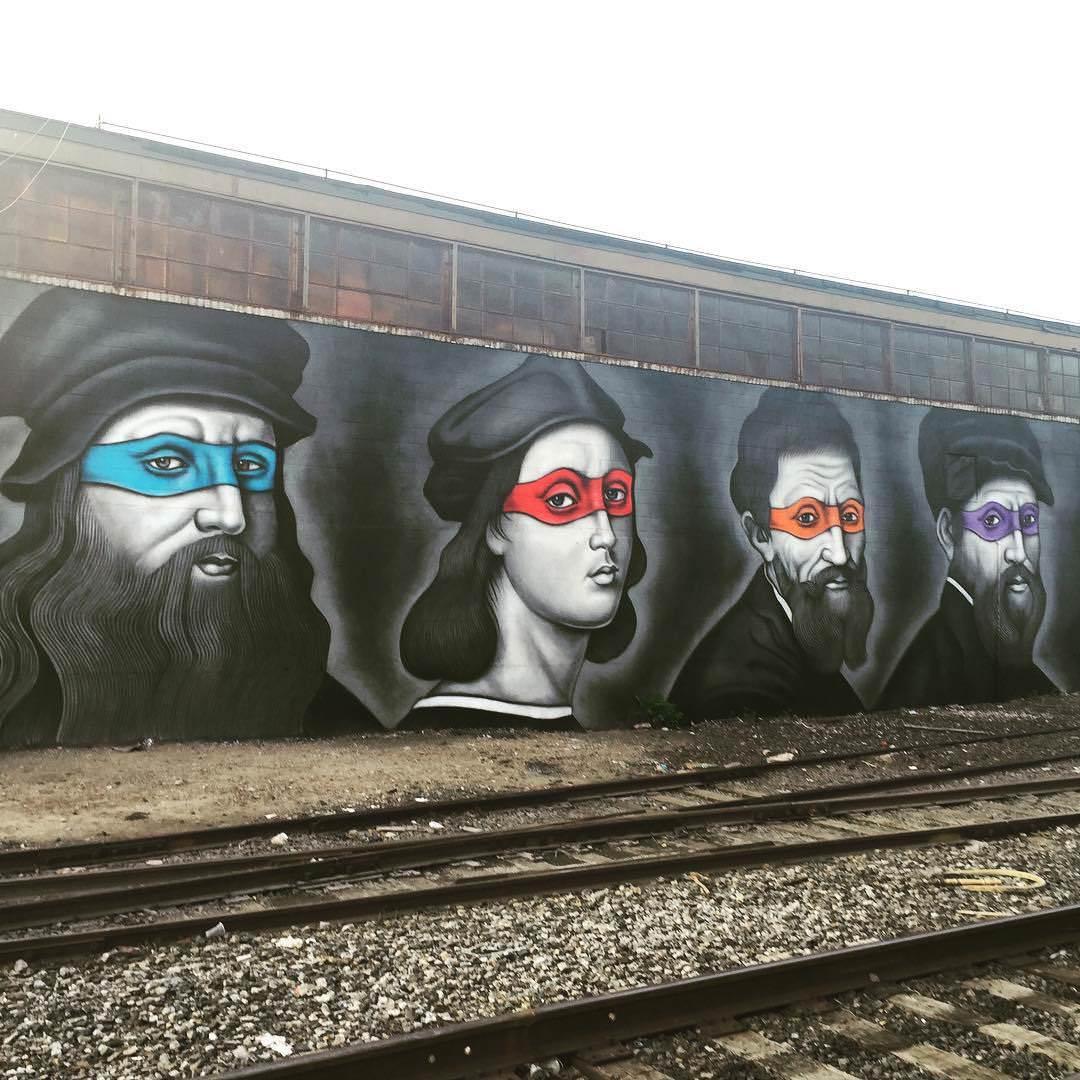 heroes in a half mural