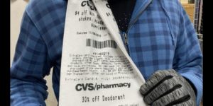 this is an actual CVS receipt