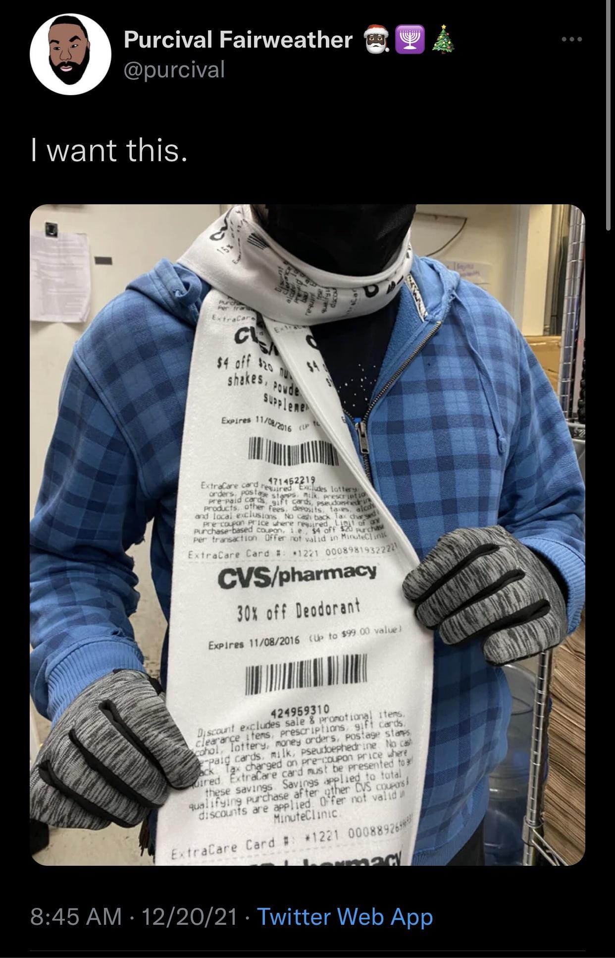 this is an actual CVS receipt