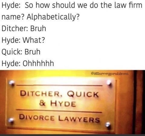 yes, 'divorce' lawyers