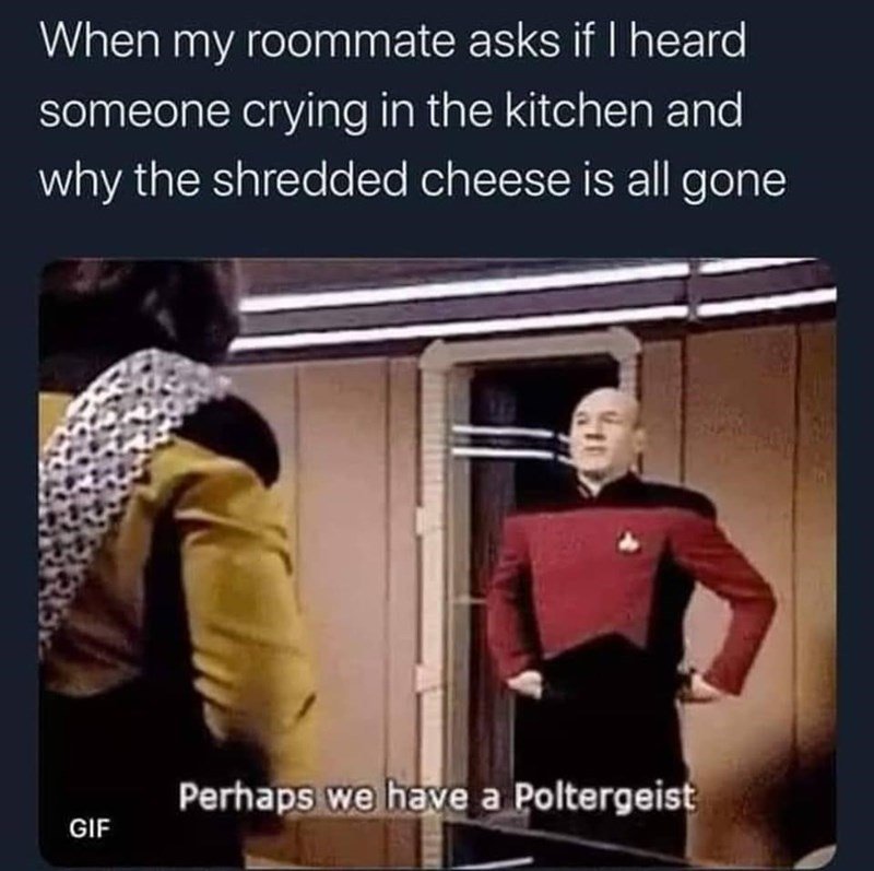 cheese addicted poltergeist