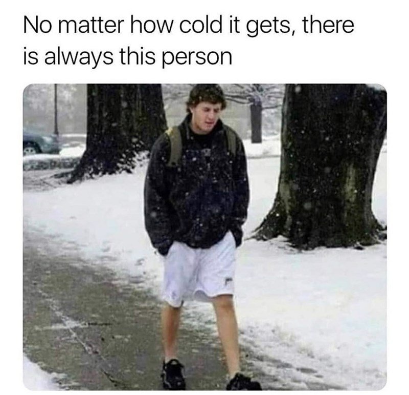 it's not that cold