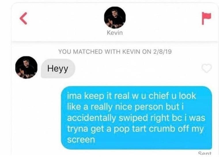 don't pop tart and tinder