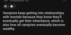 how vampires stay rich