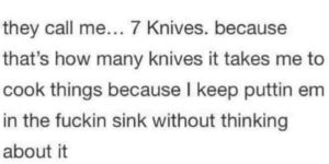 7 knives