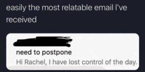 an honest email response